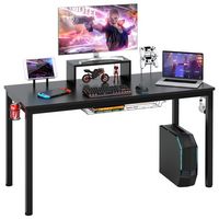 Costway - Gaming Desk with Cup Holder and Headphone Hook - 55