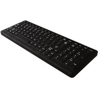 TG3 Electronics - CK103S TKL Wired Scissor Keyboard - Black - Large Front