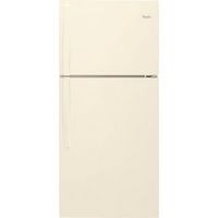 Whirlpool - 19.2 Cu. Ft. Top-Freezer Refrigerator - Biscuit - Large Front