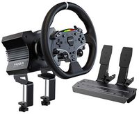 Moza Racing - R5 Direct Drive Sim Racing Bundle with 5.5Nm of force for PC - Black - Large Front