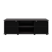 CorLiving - Holland Black Wooden TV Stand, for TVs up to 75