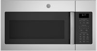 GE - 1.7 Cu. Ft. Over-the-Range Microwave - Stainless Steel - Large Front