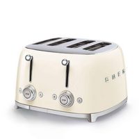 SMEG TSF03 4-Slice Wide-Slot Toaster - Cream - Large Front