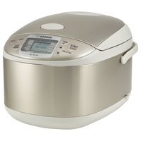 Zojirushi - 10 Cup Micom Rice Cooker & Warmer - Stainless Gray - Large Front