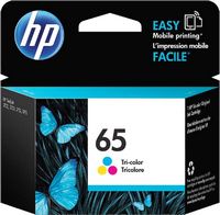 HP - 65 Standard Capacity Ink Cartridge - Tri-color - Large Front