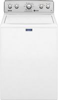 Maytag - 4.2 Cu. Ft. High Efficiency Top Load Washer with Dual-Action PowerWash Agitator - White - Large Front