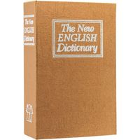 Barska - Portable Book Safe with Combination Lock-Hidden Storage Lock Box in Dictionary Style for... - Large Front