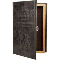 Barska - Antique Book Lock Box with Key Lock - Brown - Large Front