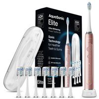 AquaSonic - Elite - Wireless Rechargeable Electric Toothbrush with Travel Case, 5 Modes, 8 Brush ... - Large Front