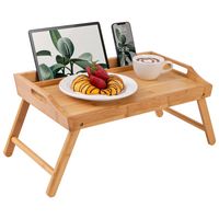 LapGear - Rossie Home Medium Bamboo Media Bed Tray - Natural Bamboo - Large Front