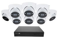 Swann - AdvancedX Wired NVR 4K Security Camera System, 8 CH, 8 PoE Dome Cameras Outdoor, 1TB, Nig... - Large Front