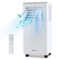 Costway 8000BTU Portable Air Conditioner Cools up to 250 sq.ft 3-in-1 Freestanding Air Cooler wit... - Large Front