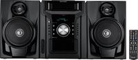 Sharp - 240W 5-Disc Mini Shelf System with cassette and Bluetooth - Black - Large Front