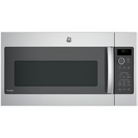 GE Profile - 2.1 cu. ft. Sensor Over-the-Range Microwave - Stainless Steel - Large Front