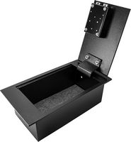 Barska - Floor Safe With Key Lock 0.22 Cubic Ft AX12656 - Black - Large Front