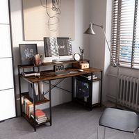 Bestier Gaming Monitor Shelf Desk with Storage -55