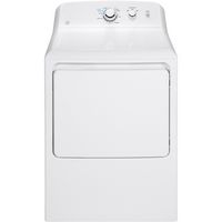 GE - 6.2 Cu. Ft. Gas Dryer - White - Large Front