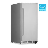 NewAir - 90-Can Built-In Commercial Grade Wine and Beverage Cooler with Weatherproof Design for I... - Large Front