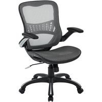 Office Star Products - Mesh Chair - Gray - Large Front