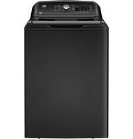 GE - 4.5 Cu. Ft. High-Efficiency Top Load Washer with Water Level Control - Diamond Gray - Large Front