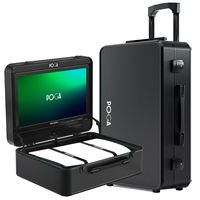 POGA - ARC Universal Aluminium Travel Case - Arc Black - Large Front