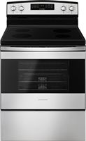 Amana - 4.8 Cu. Ft. Freestanding Electric Range - Stainless steel - Large Front