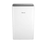 Hisense - 50 Pint Dehumidifier with 12 quarts Bucket Capacity - White - Large Front