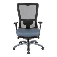 OSP Home Furnishings - ProGrid High Back Chair in Dillon - Blue - Large Front