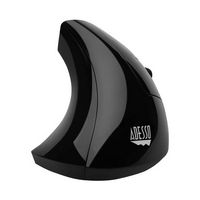 Adesso - iMouse Wireless Optical Ergonomic Mouse - Wireless - Black - Large Front