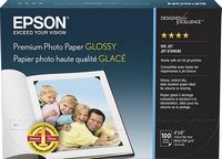 Epson - Premium Glossy Photo Paper - White - Large Front