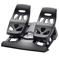 Thrustmaster - T.Flight Rudder Pedals for Xbox Series X|S, Xbox One, PS5, PS4, and PC - Black - Large Front