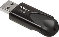 PNY - 128GB Attaché 4 USB 2.0 Type A Flash Drive - Black - Large Front