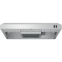 GE - 30 inches - Convertible - Under cabinet Range Hood - Stainless Steel - Large Front