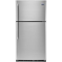 Maytag - 21.2 Cu. Ft. Top-Freezer Refrigerator - Stainless Steel - Large Front