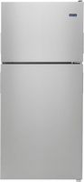 Maytag - 18.1 Cu. Ft. Top-Freezer Refrigerator - Stainless Steel - Large Front