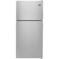 Maytag - 20.5 Cu. Ft. Top-Freezer Refrigerator - Monochromatic Stainless Steel - Large Front