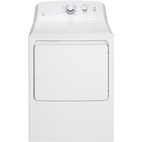 GE - 6.2 Cu. Ft. 3-Cycle Electric Dryer - White - Large Front