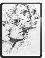 ZAGG - Fusion Canvas Apple iPad Air 13 (M3/M2) - Clear - Large Front