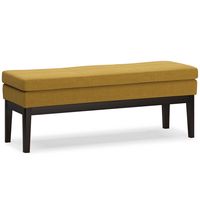 Simpli Home - Carlson Ottoman Bench - Marigold - Large Front