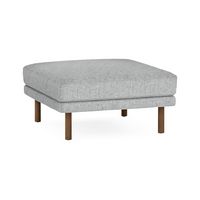 Burrow - Modern Field Ottoman - Fog - Large Front