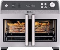 Ninja - French Door Premier Air Fryer, Convection Oven, Toaster - Stainless Steel - Large Front