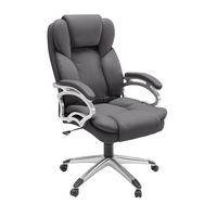 CorLiving - Executive Office Chair - Gray - Large Front