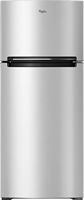 Whirlpool - 17.7 Cu. Ft. Top-Freezer Refrigerator - Monochromatic Stainless Steel - Large Front