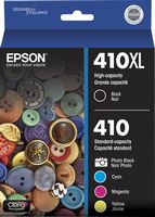 Epson - 410/410XL 5-Pack High-Yield and Standard Capacity Ink Cartridges - Black/Photo Black/Cyan... - Large Front