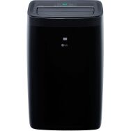 LG - 450 Sq. Ft. Smart Portable Air Conditioner - Black - Large Front