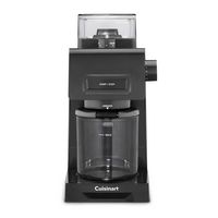 Cuisinart - Espresso Machine & Coffee Conical Burr Grinder - Black - Large Front
