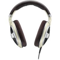 Sennheiser - HD 599 Wired Open Back Over-the-Ear Headphones HD 5 - Brown/Ivory/Matte Metallic - Large Front