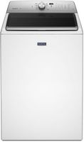 Maytag - 5.3 Cu. Ft. High Efficiency Top Load Washer with Deep Clean Option - White - Large Front