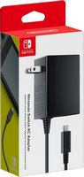 AC Adapter for Nintendo Switch - Black - Large Front