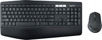 Logitech - MK850 Performance Full-size Wireless Keyboard and Mouse Combo for PC and Mac - Black - Large Front